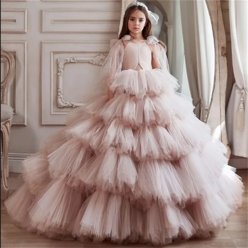 Formal Princess Flower Girl Dresses For Wedding Ruffles Tiered Skirts Toddler Pageant Gowns Tulle Children First Communion Dress
Formal Princess Flower Girl Dresses For Wedding Ruffles Tiered Skirts Toddler Pageant Gowns Tulle Children First Communion Dress