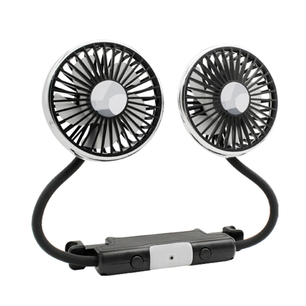 360° Car Fan Magnetic Fan Vehicle-Mounted Double-Head Fan ABS PP Silicone Black 3 Speed 2 Light Brightness Pure Copper Motor
360° Car Fan Magnetic Fan Vehicle-Mounted Double-Head Fan ABS PP Silicone Black 3 Speed 2 Light Brightness Pure Copper Motor