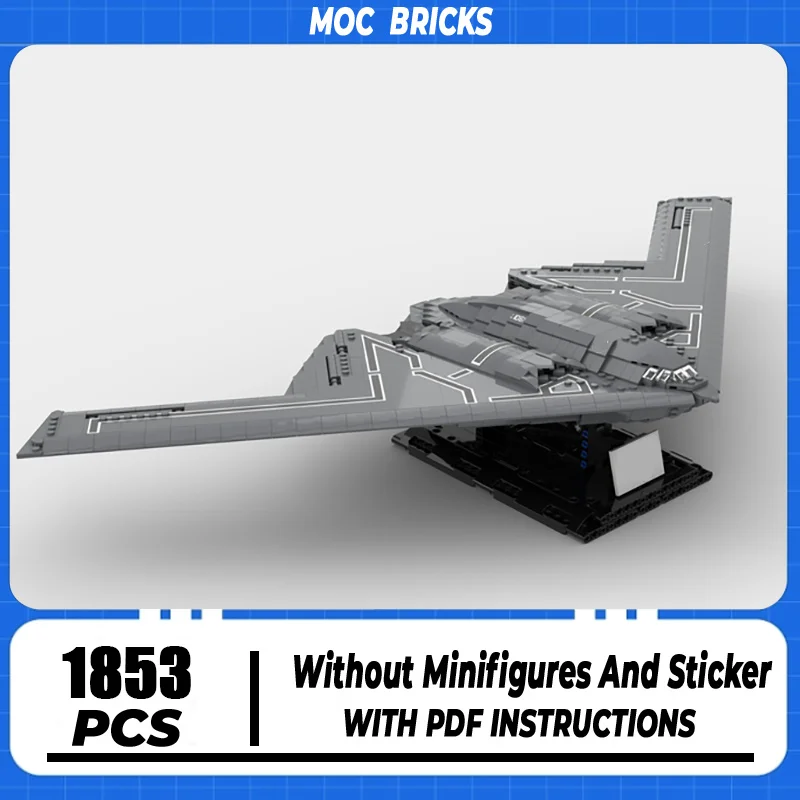Moc Building Blocks Famous Military Series 1:72 Scale B-2 Bomber Model Technology Bricks DIY Assembly Airplane Toys Holiday gift
Moc Building Blocks Famous Military Series 1:72 Scale B-2 Bomber Model Technology Bricks DIY Assembly Airplane Toys Holiday gift