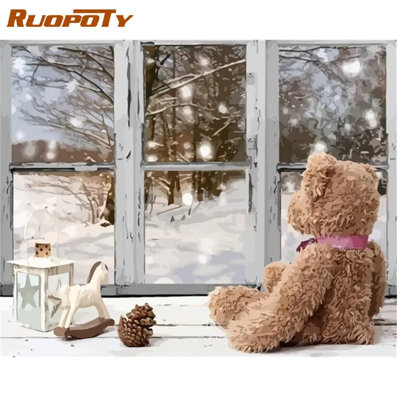 RUOPOTY DIY Painting By Numbers Diy Crafts Bear Dolls Picture On Number Gift Home Decors Canvas Paint Kit Handmade Adults Crafts
RUOPOTY DIY Painting By Numbers Diy Crafts Bear Dolls Picture On Number Gift Home Decors Canvas Paint Kit Handmade Adults Crafts