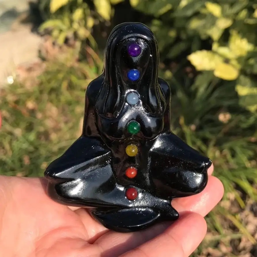 8cm Natural obsidian Seven Star Female Healing Crystal Protect Reiki Healing Stone Carving Arts and Crafts Magic Amulet Sword
8cm Natural obsidian Seven Star Female Healing Crystal Protect Reiki Healing Stone Carving Arts and Crafts Magic Amulet Sword