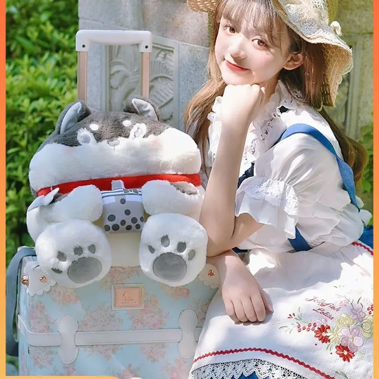 New Original Design Cartoon Lovely Siberian Husky Shiba Inu Luggage bag JK Lolita Plush Doll Dog Shoulder Messenger Bag Kawaii 
New Original Design Cartoon Lovely Siberian Husky Shiba Inu Luggage bag JK Lolita Plush Doll Dog Shoulder Messenger Bag Kawaii