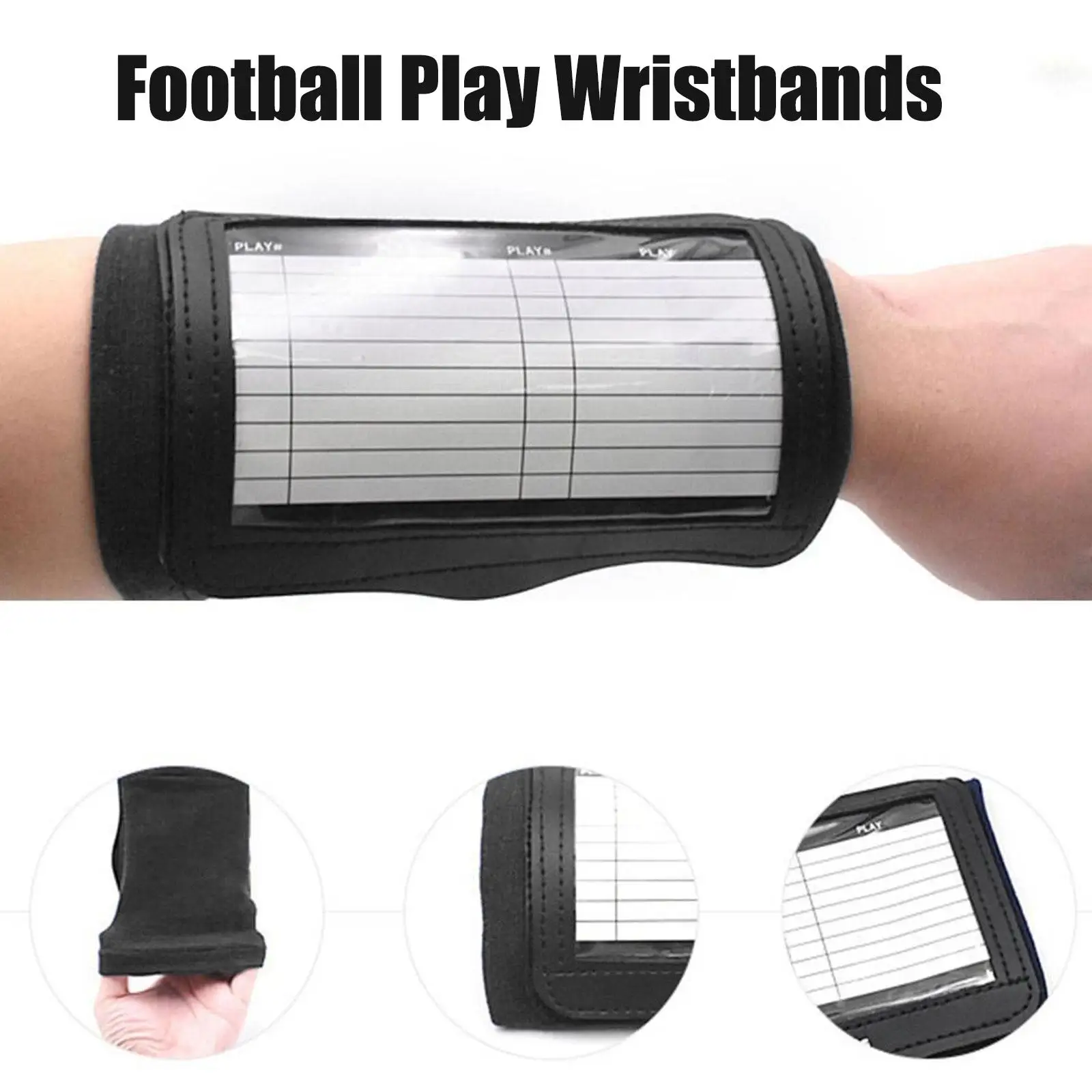 

Football Wristband Wrist Wristbands Basketball Qb Whiteboard Quarterback Play Armband Soccer Softball Board L3N3