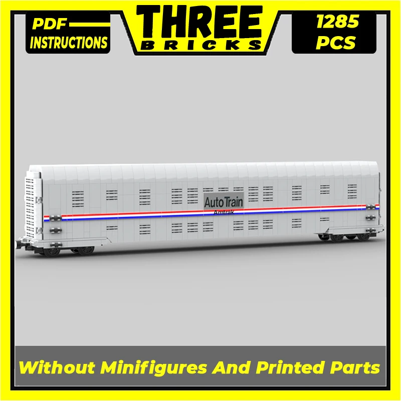 Technical Moc Bricks City Car Model Autorack Train 1/48 Scale Modular Building Blocks Gift Toys For Children DIY Sets Assembling
Technical Moc Bricks City Car Model Autorack Train 1/48 Scale Modular Building Blocks Gift Toys For Children DIY Sets Assembling