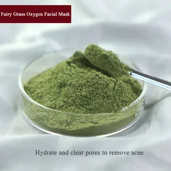 Pure Natural Fairy Grass Oxygen Facial Mask Powder Tender Remove Acne Close Pockmarks Deeply Clean Pores