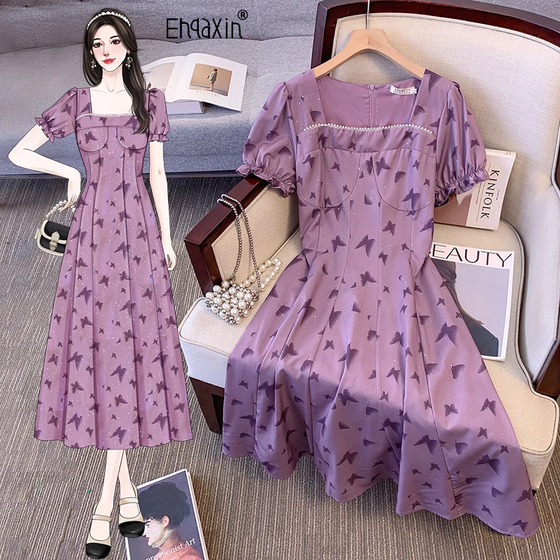 EHQAXIN Fashion Women's Dress 2024 Summer New French Square Neck Retro Bow Print Beaded Short Sleeve A-Line Dresses S-3XL
EHQAXIN Fashion Women's Dress 2024 Summer New French Square Neck Retro Bow Print Beaded Short Sleeve A-Line Dresses S-3XL