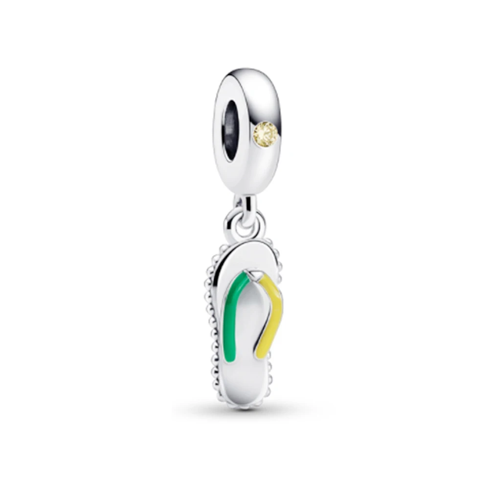 Creative Yellow & Green Flip-Flops Pendant Charm Fit Original Pandora Bracelet DIY Unisex Jewelry Gift
Creative Yellow & Green Flip-Flops Pendant Charm Fit Original Pandora Bracelet DIY Unisex Jewelry Gift