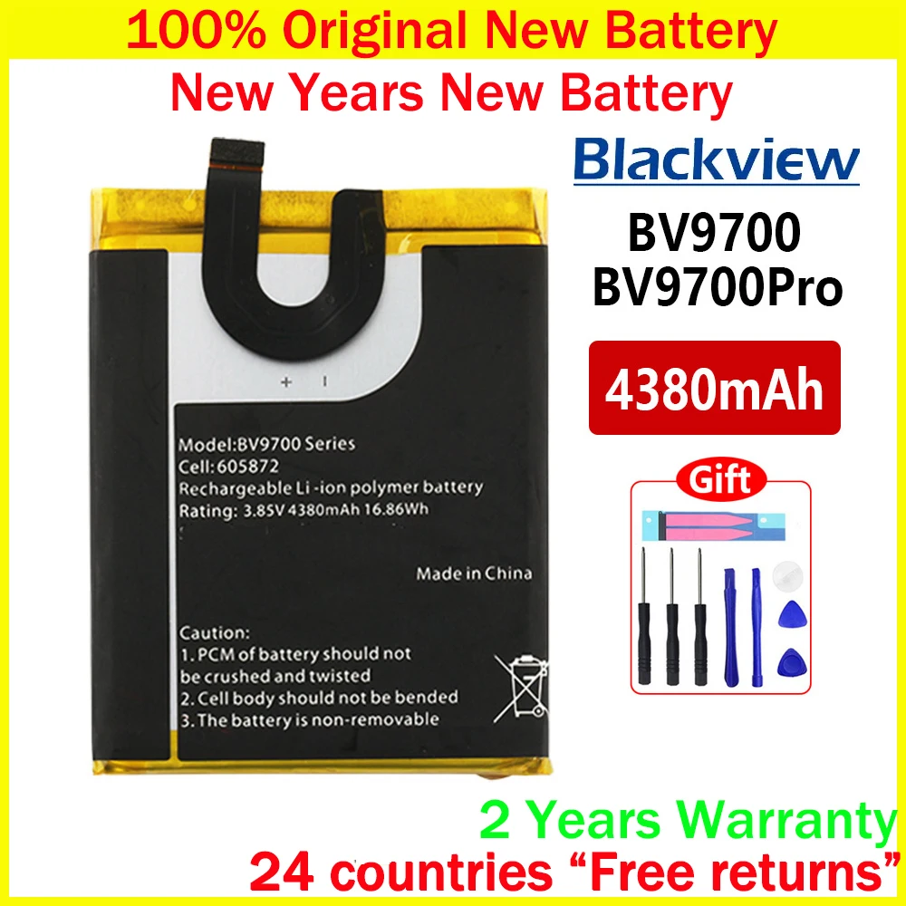 

New Original BV 9700 4380mAh Replacement Battery For Blackview BV9700 & BV9700 PRO BV9700Pro With Free Tools