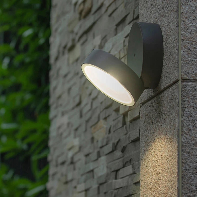 

16W outdoor wall lamp waterproof modern minimalist balcony led aisle corridor outdoor garden light rotatable spotlight