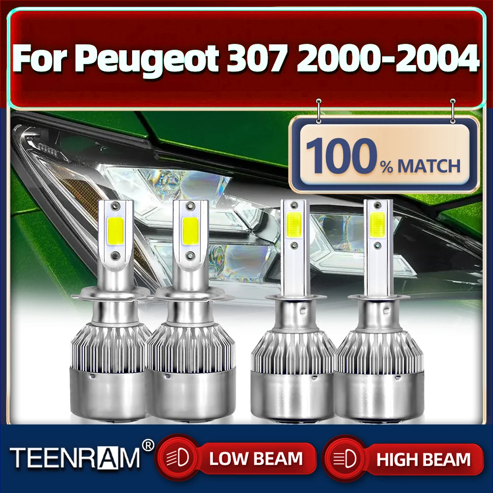 Canbus LED Headlight Bulbs 40000LM LED Car Light 12V 6000K White Auto Headlamps Bulbs For Peugeot 307 2000 2001 2002 2003 2004
Canbus LED Headlight Bulbs 40000LM LED Car Light 12V 6000K White Auto Headlamps Bulbs For Peugeot 307 2000 2001 2002 2003 2004