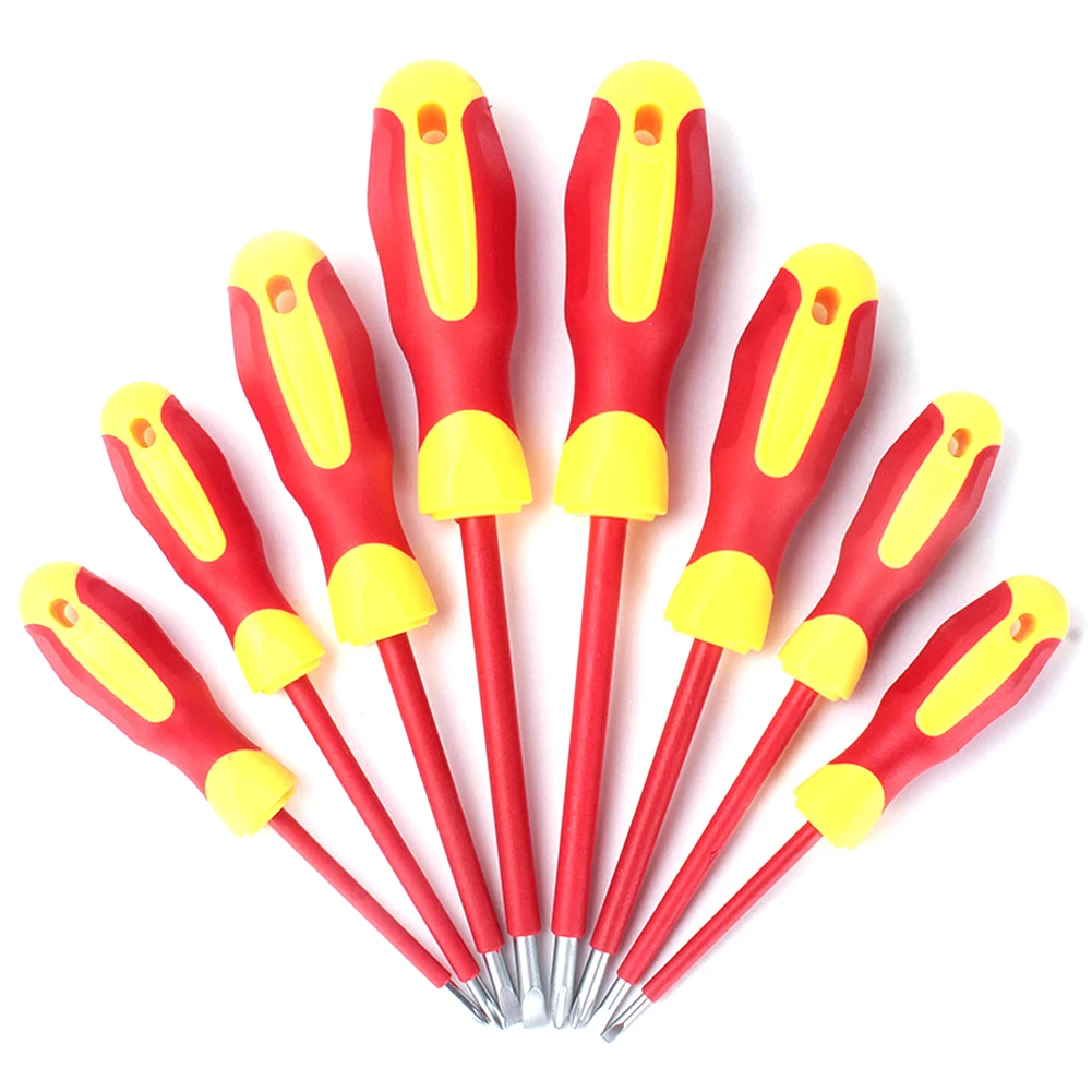 8PCS Electrician Insulated Screwdriver Set With Magnetic Bit Head Double End Phil Lips Screw Bit Set For Electricians Tools
8PCS Electrician Insulated Screwdriver Set With Magnetic Bit Head Double End Phil Lips Screw Bit Set For Electricians Tools