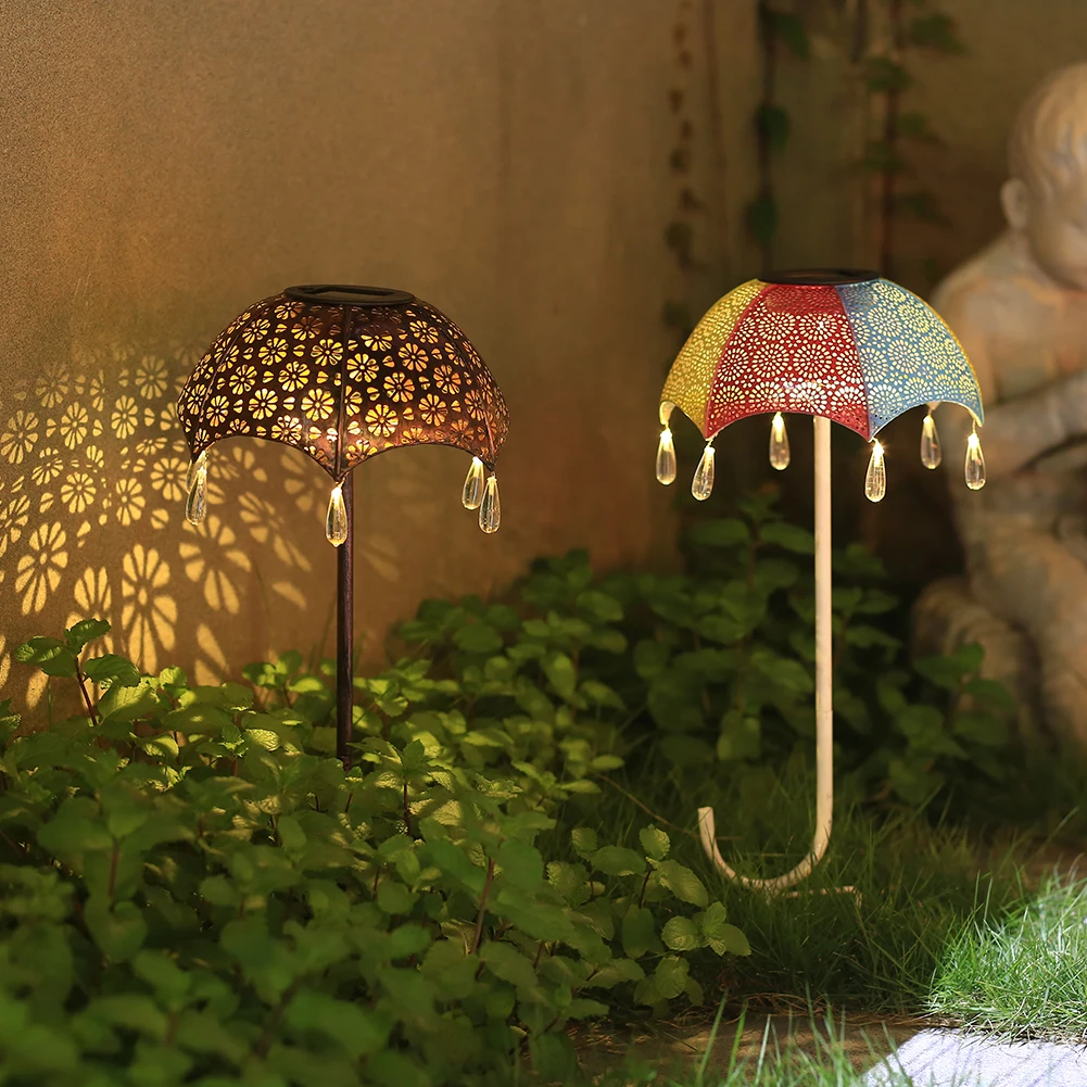 Solar Umbrella Art Lamp Garden Lights Outdoor Waterproof Wrought Iron Plug-in Lawn Lamp Landscape Yard Decor Projection Lighting
Solar Umbrella Art Lamp Garden Lights Outdoor Waterproof Wrought Iron Plug-in Lawn Lamp Landscape Yard Decor Projection Lighting