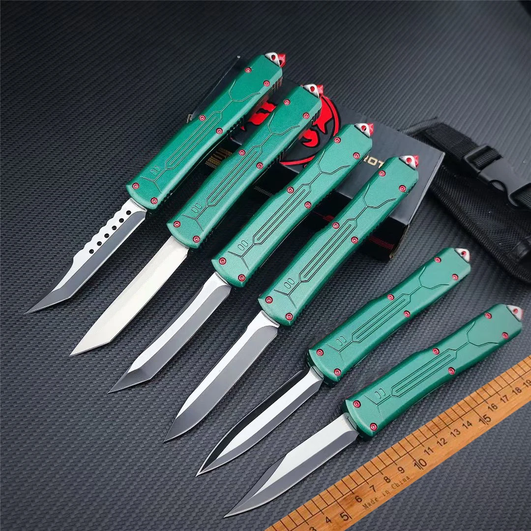 Micro-tech Bounty Hunter OTF A.U.T.O knife 3.18" Blade Zinc Alloy Handle Camping Outdoor TOOL EDC Pocket Knives 
Micro-tech Bounty Hunter OTF A.U.T.O knife 3.18" Blade Zinc Alloy Handle Camping Outdoor TOOL EDC Pocket Knives