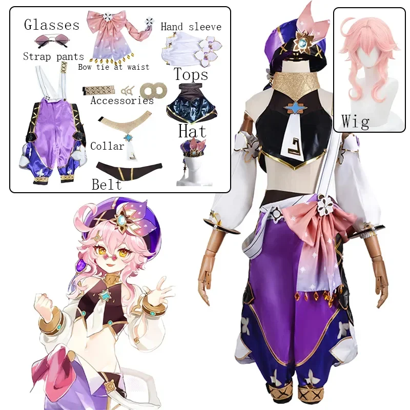 Genshin Dori disfraz de Cosplay, peluca rosa, Genshin Sumeru Impact, trajes de Dori
Genshin Dori disfraz de Cosplay, peluca rosa, Genshin Sumeru Impact, trajes de Dori
