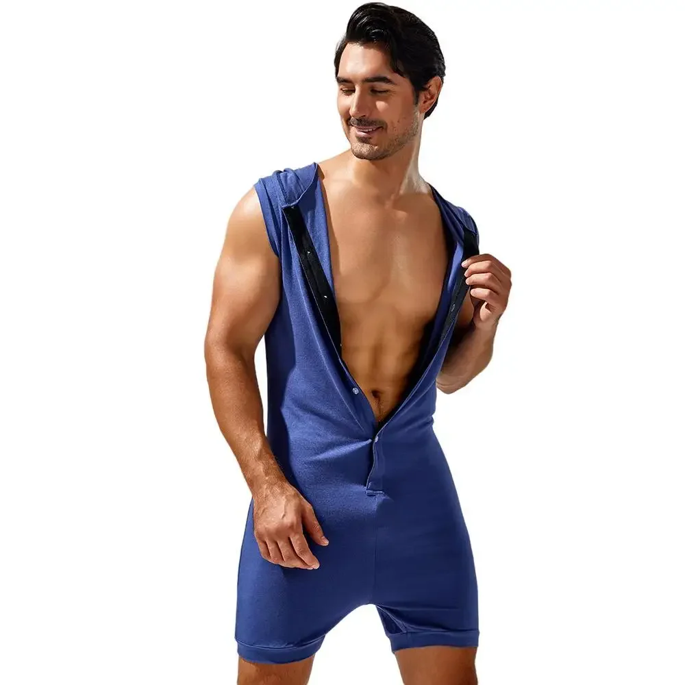 

Comfortable Pajamas Pajama Onesies Men's Jumpsuit Sets Sleepwear Clothes Super-elastic Men Singlets Sexy Loungewear