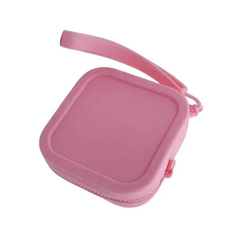 Силиконовый Квадратный Кошелек для монет, кошелек для карт, ключей, Сумочка для телефона, кошелек для детей и взрослых