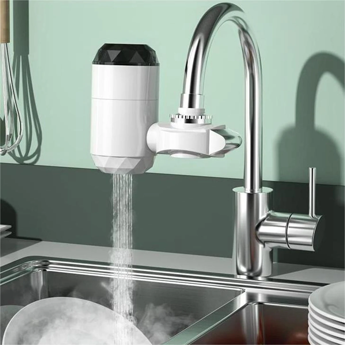 

Instantaneous Digital Display Electric Kitchen and Bathroom Quick-heating Heating Faucet RX-013