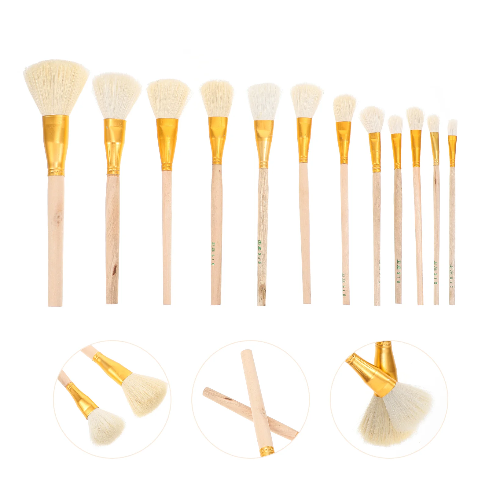Professional Gold Leaf Paint Brush Pen Wool Brushes for Kids Wooden Handle Paintbrushes 
Professional Gold Leaf Paint Brush Pen Wool Brushes for Kids Wooden Handle Paintbrushes