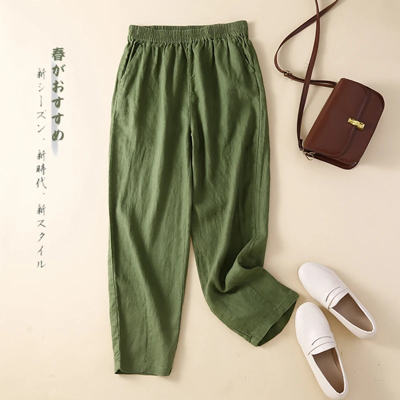 Women Cotton Linen Pants Loose Vintage Pants Cotton Linen Harem Pants Drape Spring Summer 2023 New Style
Women Cotton Linen Pants Loose Vintage Pants Cotton Linen Harem Pants Drape Spring Summer 2023 New Style