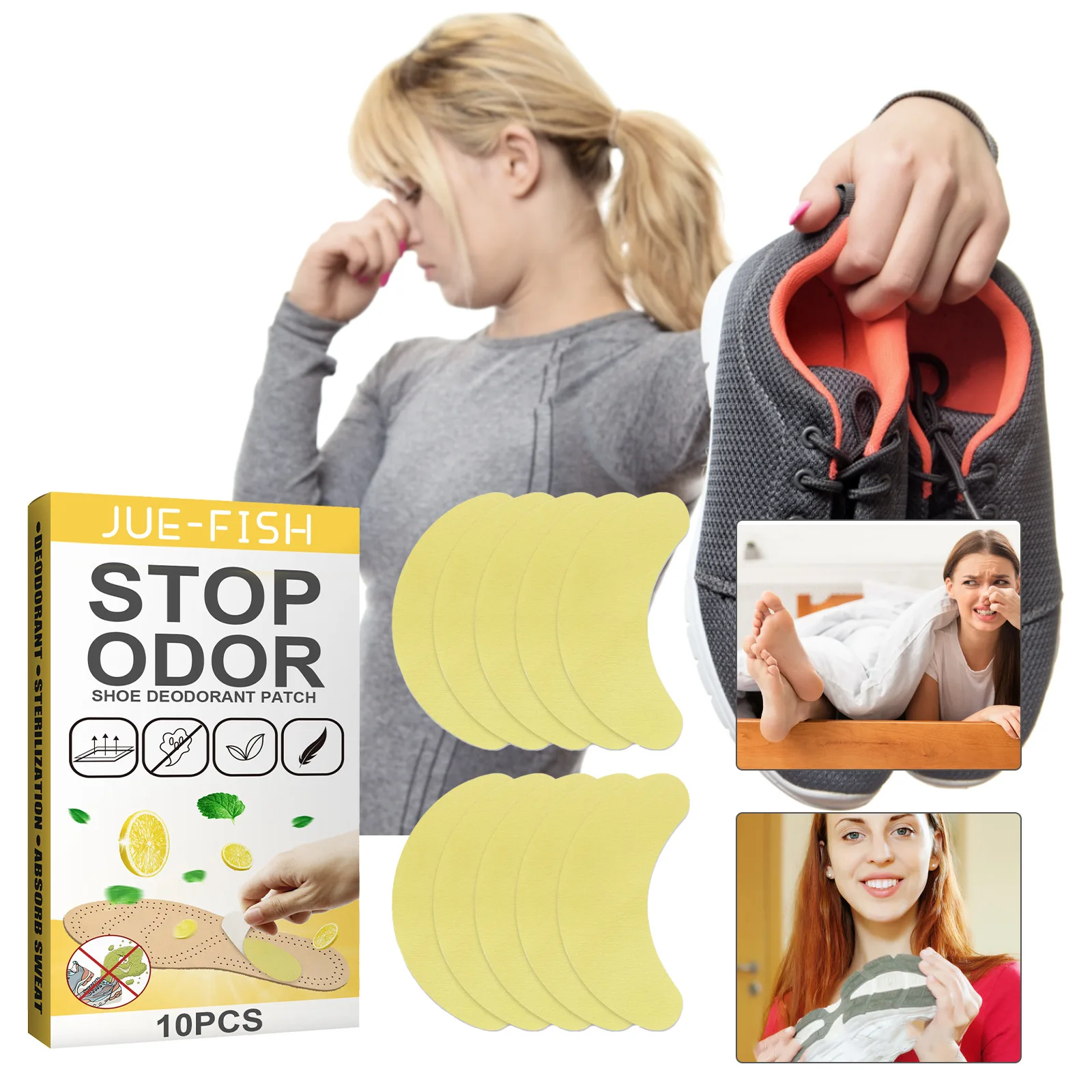 Shoe deodorizing patch for fresh and odorless removal, prevent foot odor and sweat, sports shoes and stinky insole
Shoe deodorizing patch for fresh and odorless removal, prevent foot odor and sweat, sports shoes and stinky insole