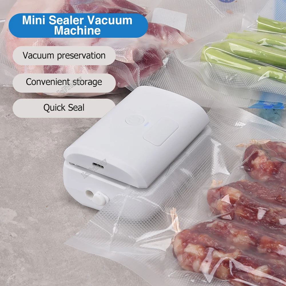 

Mini vacuum Sealer Vacuum Compression Bag Food Bag Machine Portable Plastic Bag Clip Sealing Machine Household Vacuum Machine