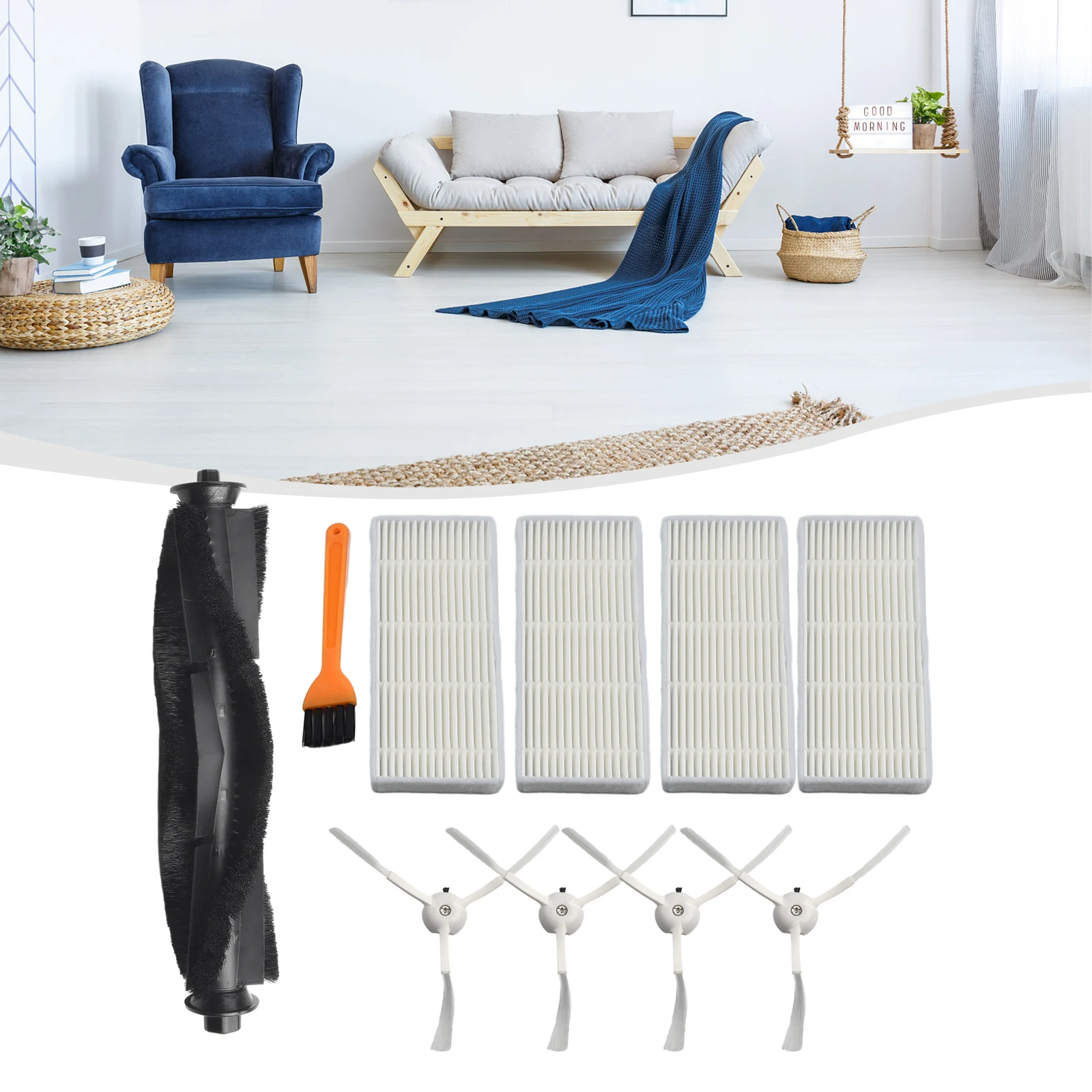 Main Brushes Filters Robot Vacuum Cleaner Fittings Replacement Spare Parts Supplies Accessories Cleaning Parts
Main Brushes Filters Robot Vacuum Cleaner Fittings Replacement Spare Parts Supplies Accessories Cleaning Parts