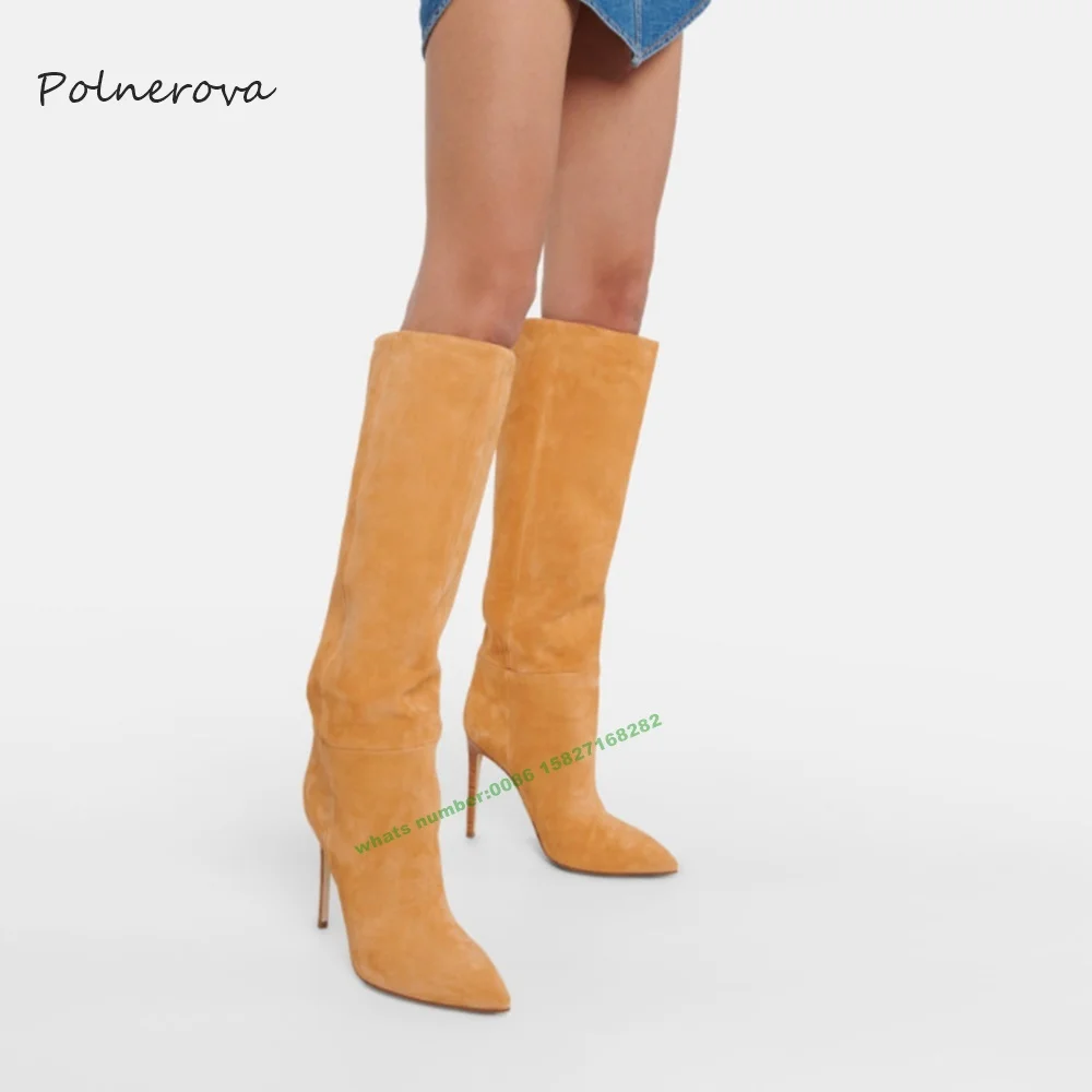 Knee High Solid Kid Suede Boots Pointed Toe Patchwork Thin High Boots Fashion Party Casual Women Shoes 2023 Winter New Style
Knee High Solid Kid Suede Boots Pointed Toe Patchwork Thin High Boots Fashion Party Casual Women Shoes 2023 Winter New Style
