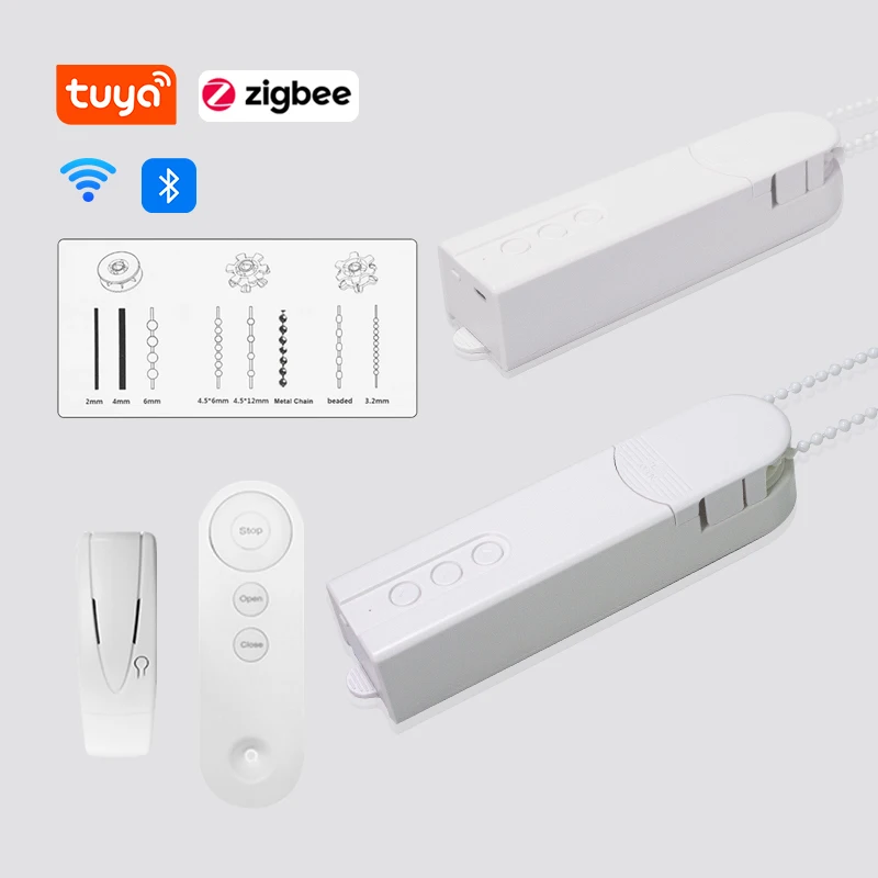 Zigbee Tuya WiFi Bluetooth Smart Electric Curtain Motor Chain Roller Shutter DIY Electric Shutter Drive Solar Panel Google Home
Zigbee Tuya WiFi Bluetooth Smart Electric Curtain Motor Chain Roller Shutter DIY Electric Shutter Drive Solar Panel Google Home
