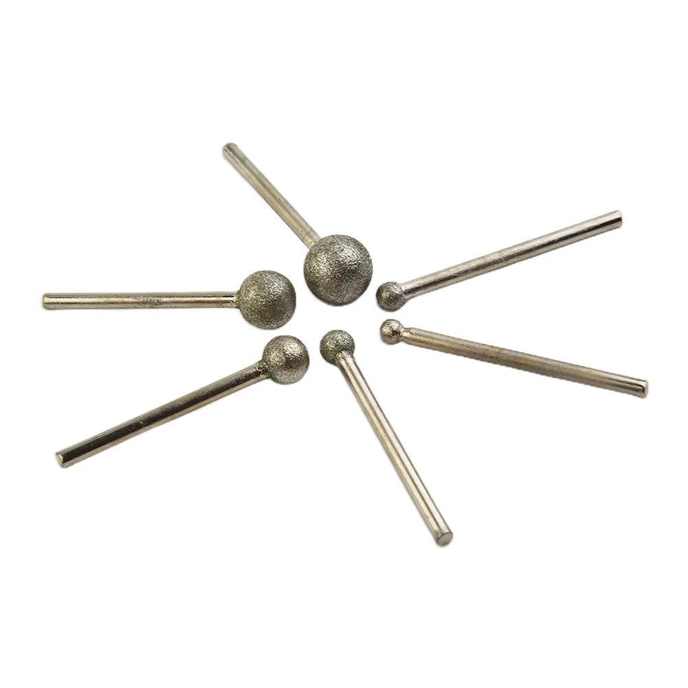 6PCS Diamond Round Ball Burr Drill Bit Set Grinding Wheel Diamond Tools For Carving Engraving Drilling 4/5/6/8/10/12mm
6PCS Diamond Round Ball Burr Drill Bit Set Grinding Wheel Diamond Tools For Carving Engraving Drilling 4/5/6/8/10/12mm