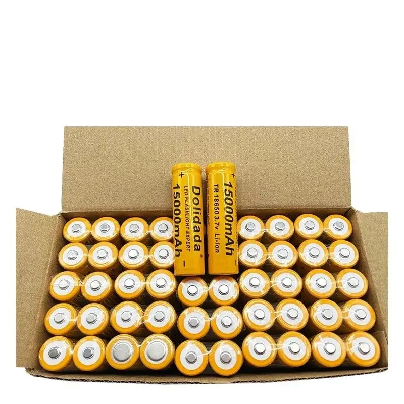 Dolidada-Lithium-ion Battery, 3.7V, 15000 mAh, 18650, recarregável, adequado para lanternas LED, produtos eletrônicos
Dolidada-Lithium-ion Battery, 3.7V, 15000 mAh, 18650, recarregável, adequado para lanternas LED, produtos eletrônicos