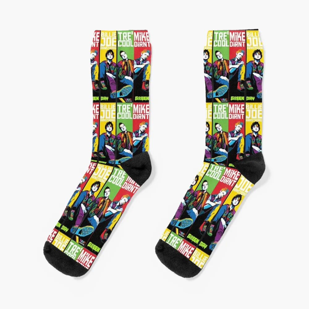 

new disegns gree*nday essential Socks valentine gift ideas heated compression short Designer Man Socks Women's