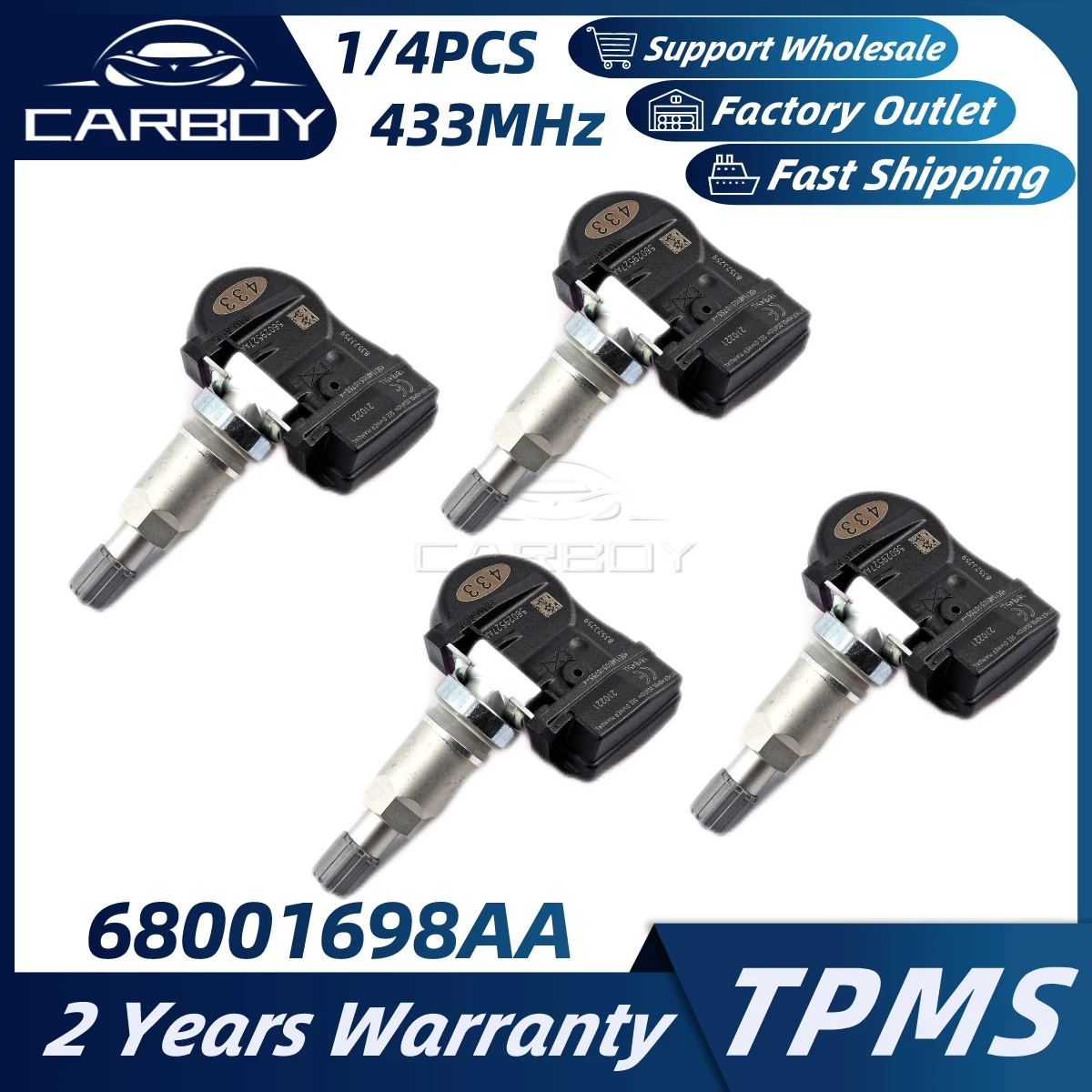 68001698AA 68001698AC 433MHz TPMS Tire Pressure Sensor For Chrysler Sebring Town & Country 200 300 Dodge Charger Avenger Magnum
68001698AA 68001698AC 433MHz TPMS Tire Pressure Sensor For Chrysler Sebring Town & Country 200 300 Dodge Charger Avenger Magnum
