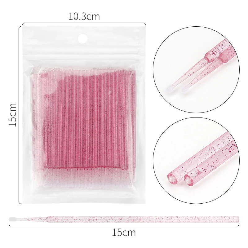 50 Pc Crystal Micro Brush Disposable Lash Removing Swab Mascara Wands Applicator Makeup Tools For Eyelash Extension tools
50 Pc Crystal Micro Brush Disposable Lash Removing Swab Mascara Wands Applicator Makeup Tools For Eyelash Extension tools