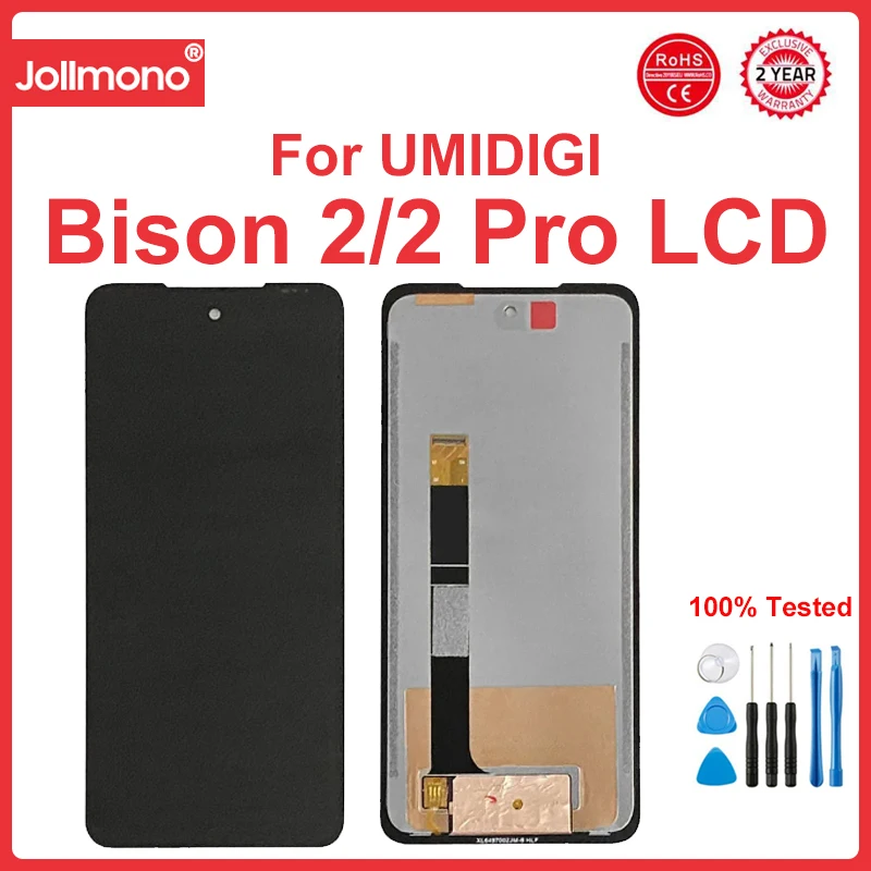 

100% Tested For UMIDIGI Bison 2 LCD Display Touch Screen Assembly LCD Sensor For Umidigi Bison2 Pro LCD Display