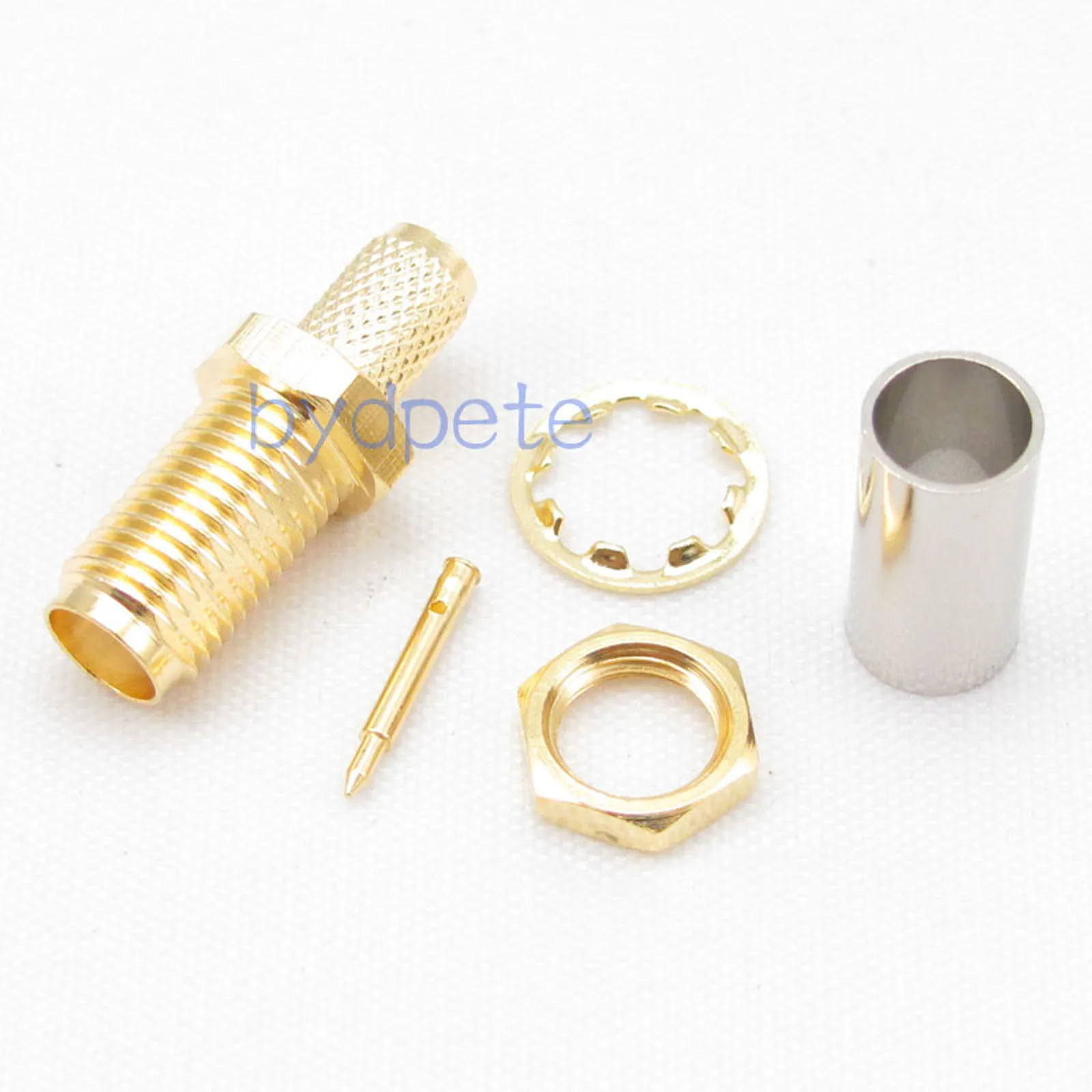 RP-SMA Female Connector Crimp for RG58 RG142 RG400 LMR195 Coaxial RF 50 ohms lot
RP-SMA Female Connector Crimp for RG58 RG142 RG400 LMR195 Coaxial RF 50 ohms lot
