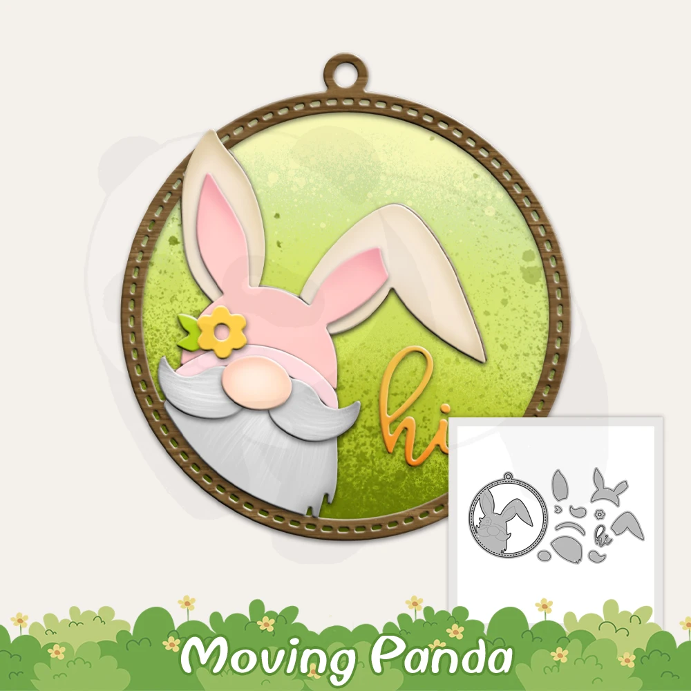 Cute Easter Rabbits Gnome Round Shaker Cutting Dies DIY Scrapbooking Supplies Metal Cut Dies For Cards Albums Decor Knife Mould
Cute Easter Rabbits Gnome Round Shaker Cutting Dies DIY Scrapbooking Supplies Metal Cut Dies For Cards Albums Decor Knife Mould