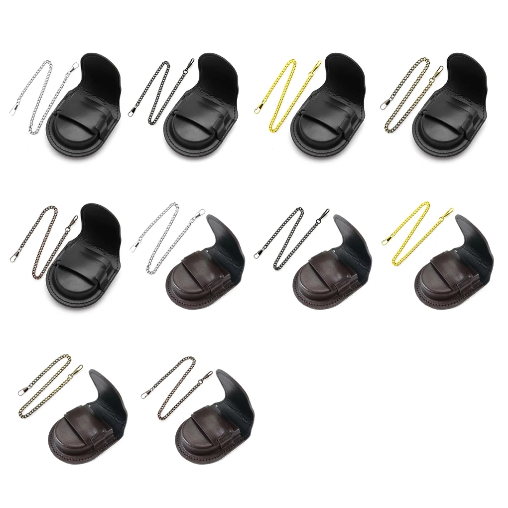 Leather Cover Vintage Classic Pocketed Watch Box Chain Pocket Watch Storage Holder Coin Purse Pouch Bag
Leather Cover Vintage Classic Pocketed Watch Box Chain Pocket Watch Storage Holder Coin Purse Pouch Bag