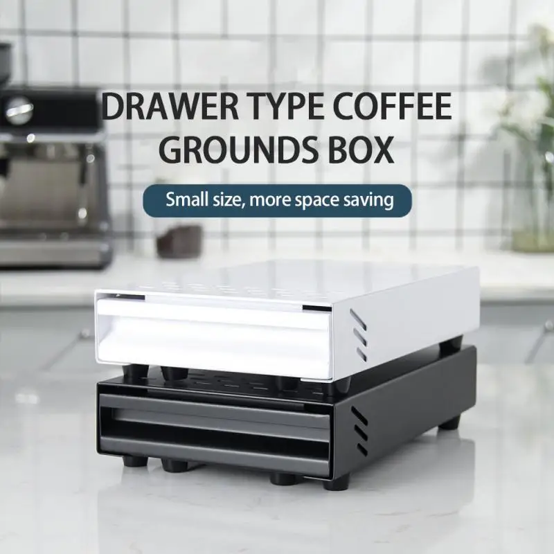 

Thick Coffee Bar Grounds Container Shock-absorbent Metal Plate Coffee Espresso Grounds Residue Knock Box Kitchen Coffeeware