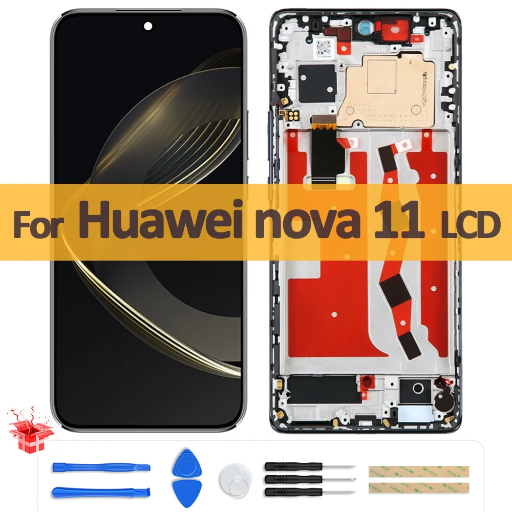 

6.7" Original For Huawei nova 11 nova11 LCD FOA-AL00 FOA-LX9 Display Touch Screen Digitizer Assembly Replacement Repair Parts