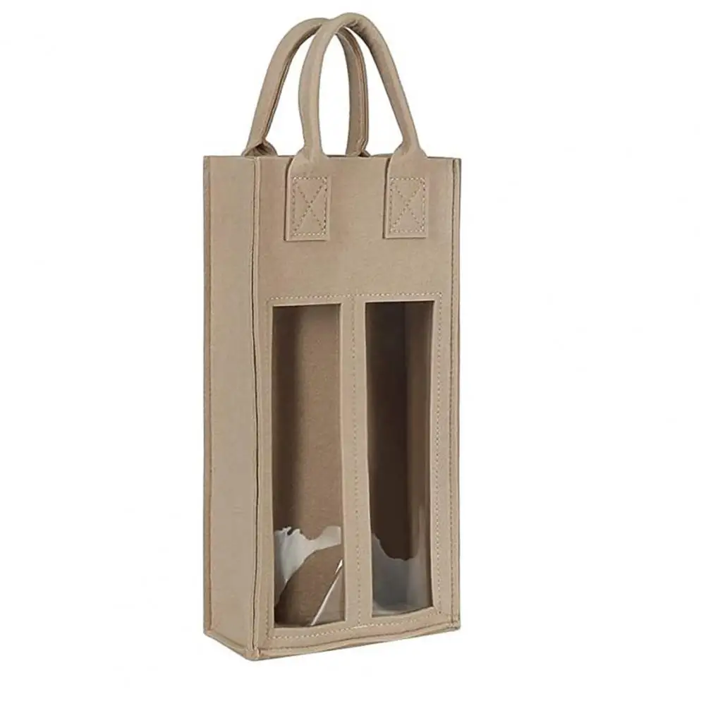 Reusable Wine Carrier Portable Double Wine Carrier Bag with Shockproof Handle Heavy Duty Felt Reusable for Champagne for Wine
Reusable Wine Carrier Portable Double Wine Carrier Bag with Shockproof Handle Heavy Duty Felt Reusable for Champagne for Wine