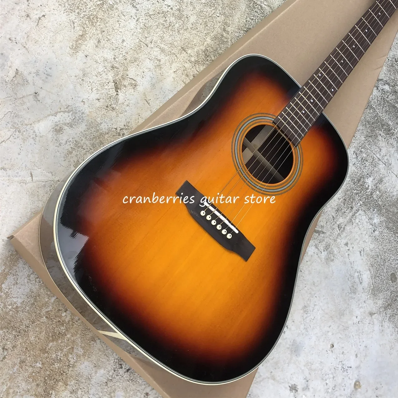 All Solid Wood Acoustic Guitar,Sunset Color,41 Inches D28 Model,Rosewood Fingerboard,Free Shipping
All Solid Wood Acoustic Guitar,Sunset Color,41 Inches D28 Model,Rosewood Fingerboard,Free Shipping