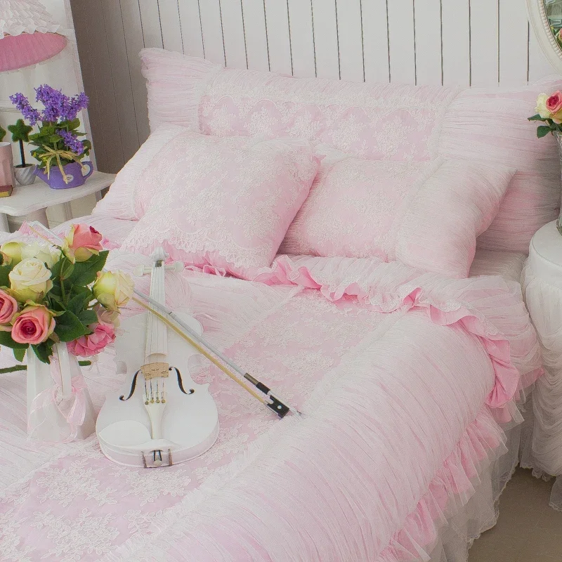 Luxury bedding set king size bedding set Lace ruffle duvet cover Home cotton bedding linen
Luxury bedding set king size bedding set Lace ruffle duvet cover Home cotton bedding linen