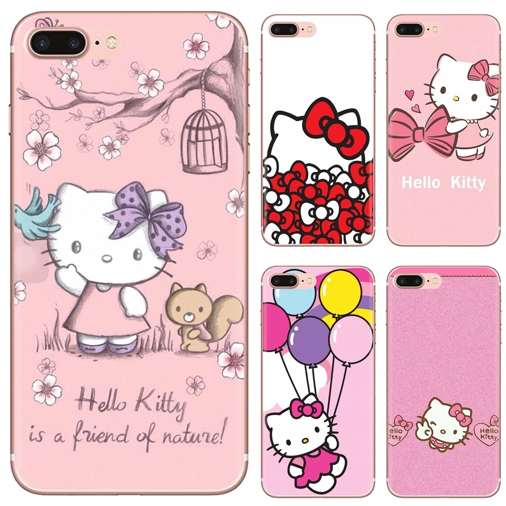 Чехлы с милым рисунком Hello Kitty милый розовый для LG G5 G6 G7 Q6 Q7 Q8 Q9 V10 V20 V30 X Power 2 3 Spirit G2 G3