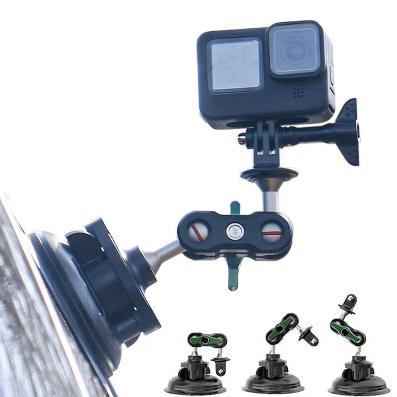 Car Windshield Suction Cup Base with Metal Ball Head Arm Mount Holder Stand for Gopro Hero SJcam DJI OSMO Insta 360 Cameras
Car Windshield Suction Cup Base with Metal Ball Head Arm Mount Holder Stand for Gopro Hero SJcam DJI OSMO Insta 360 Cameras