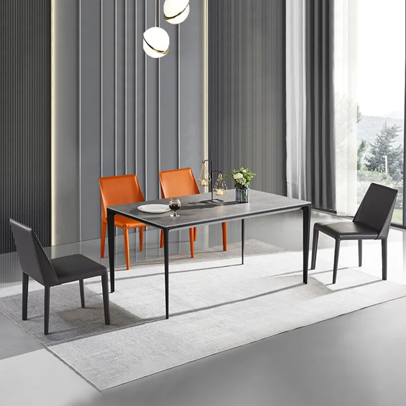 Designer Black Dining Table Square Aesthetic High Entryway Dining Table Big Protective 180cm Mesas De Comedor Home Decoration
Designer Black Dining Table Square Aesthetic High Entryway Dining Table Big Protective 180cm Mesas De Comedor Home Decoration