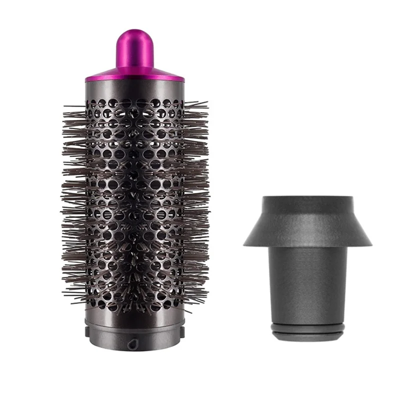 

Cylinder Comb and Adapter for Dyson Airwrap Styler / Supersonic Hair Dryer Accessories,Curling Hair Tool,Rose Red & Gray