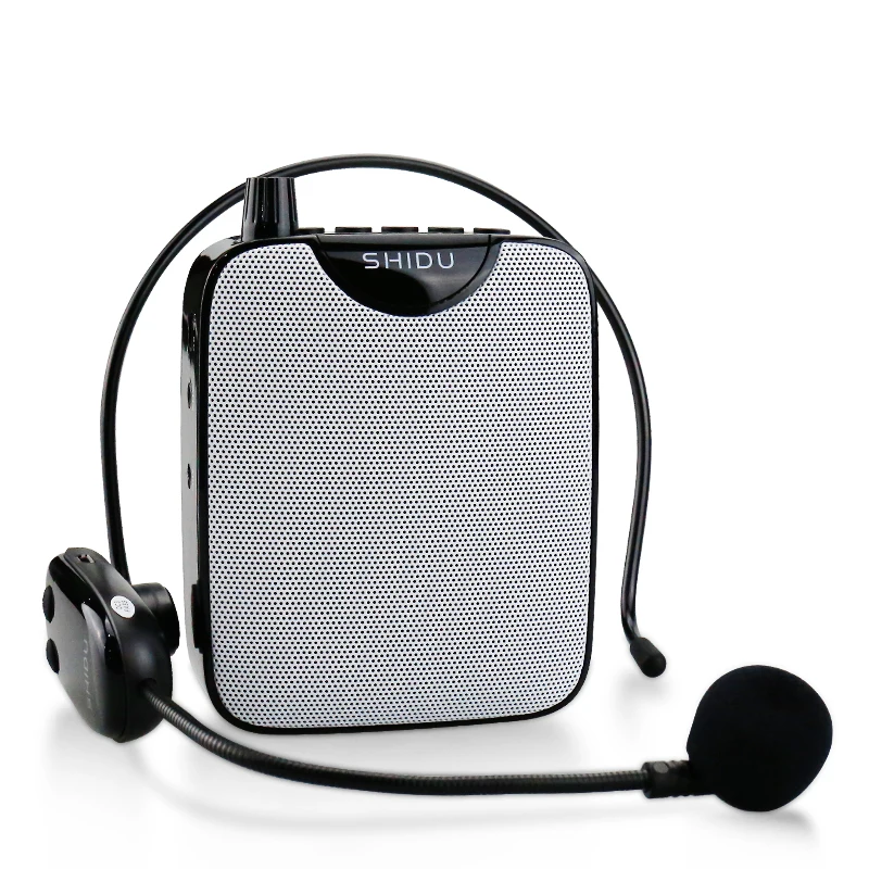 

Новый оригинальный портативный беспроводной усилитель голоса 10 Вт, UHF микрофон, персональный стерео AUX аудио ПК динамик для туристического гида учителя