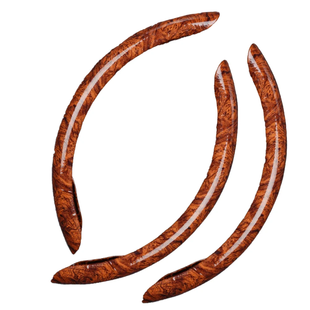 3PCS Peach Wood 38cm Universal Car Steering Wheel Booster Cover NonSlip Handle Cover Brown Auto Car Interior Accessories
3PCS Peach Wood 38cm Universal Car Steering Wheel Booster Cover NonSlip Handle Cover Brown Auto Car Interior Accessories