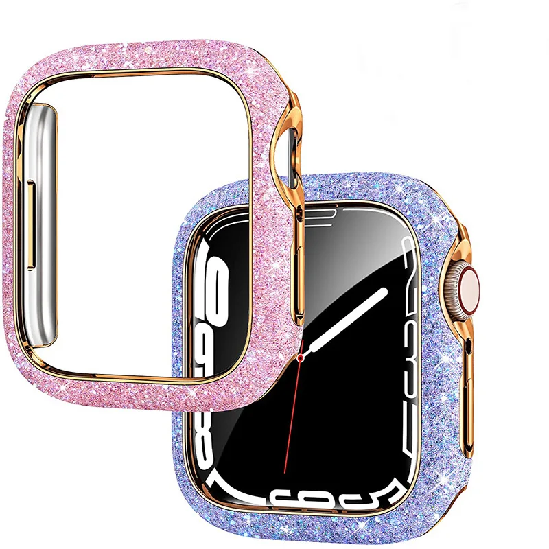 Luxury Bling Bling Glitter Diamond Bluetooth Case For Apple Iwatch Series 7 40mm 41mm 45mm 44mm Back Cover Fashion Fundas
Luxury Bling Bling Glitter Diamond Bluetooth Case For Apple Iwatch Series 7 40mm 41mm 45mm 44mm Back Cover Fashion Fundas