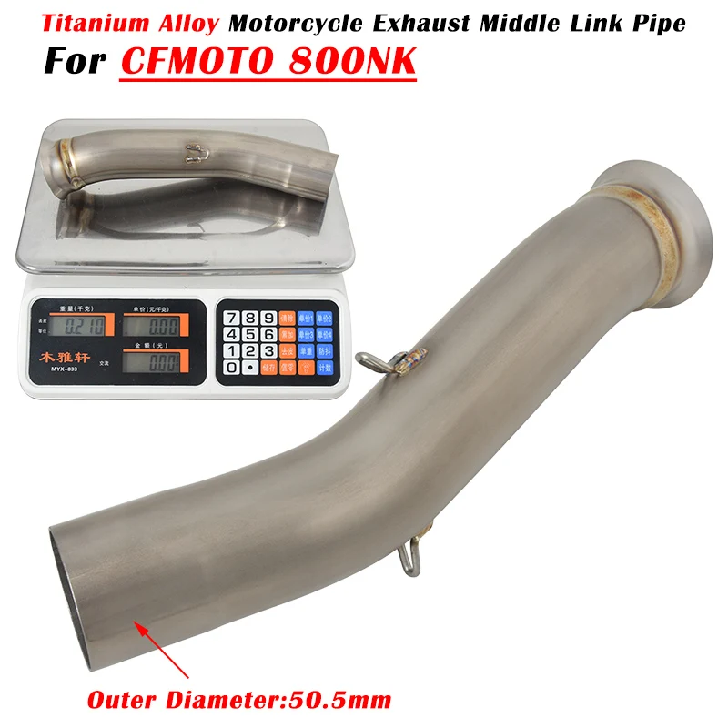Slip On For CFMOTO 800NK NK800 800 NK Motorcycle Exhaust Escape System Modified Muffler 51mm Titanium Alloy Middle Link Pipe
Slip On For CFMOTO 800NK NK800 800 NK Motorcycle Exhaust Escape System Modified Muffler 51mm Titanium Alloy Middle Link Pipe